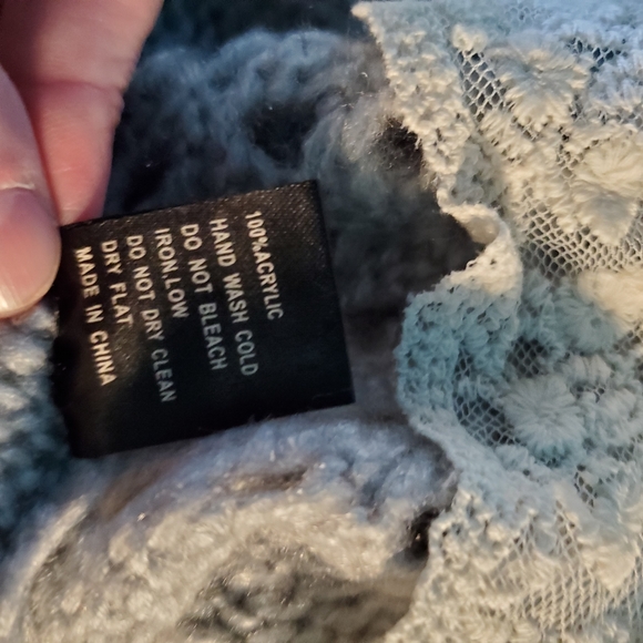 POL Sweater Lace Trim Light Gray Small NWOT - Picture 12 of 13